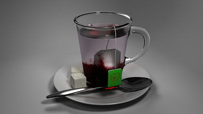 Tea Cap 3d 3d modeling 3d rendering 3d visualization blender blender3d cap octanerender render rendering sugar