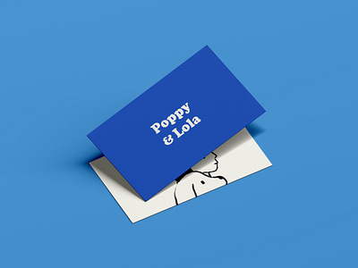 Poppy & Lola, 2 branding business cards