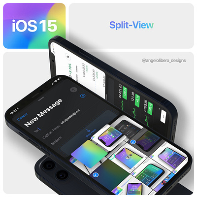 iOS 15 Split View! ios ios13 ios14 ios15 iphone iphone12 iphone13 splitscreen splitview