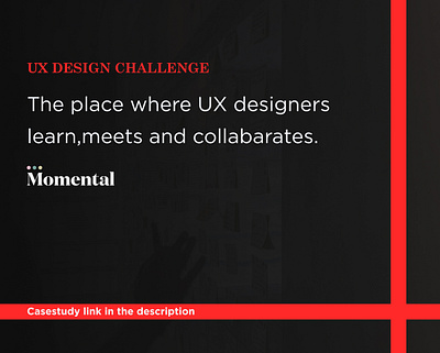 Momental UX Casestudy branding design minimal uiux ux
