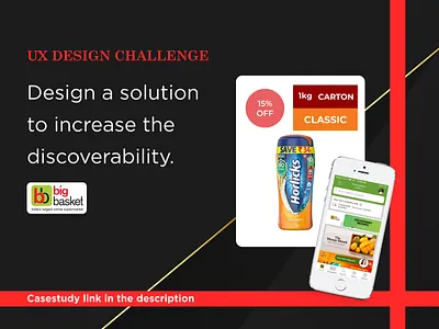 BigBasket UX challenge design minimal uiux ux