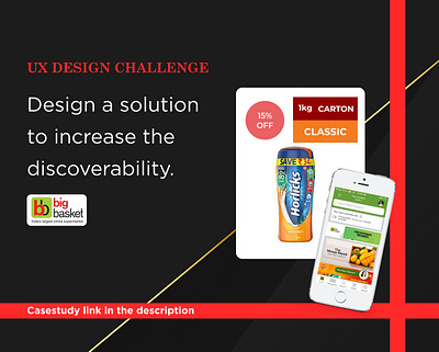 BigBasket UX challenge design minimal uiux ux