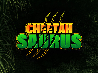 CheetahSaurus channel art cheetah claw cover art dinosaur endoraptor jungle jurassic logo nerf nerf war park prehistoric raptor scratch t rex tyrannosaurus rex youtube