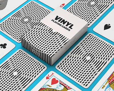 Vinyl Playing Cards cardistry circle design fun illustrator playingcard playingcards vector