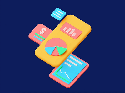 Unifin brand animations abstract animated animated gif animation animation design blender blender3d branding design illustration illustrations minimal modern motion graphics
