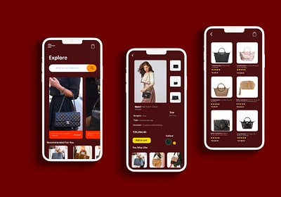 UI design for Womens handbag app app design application design design interaction interactive design interface prototype ui ui design uidesign uiux user experience user interface ux vector