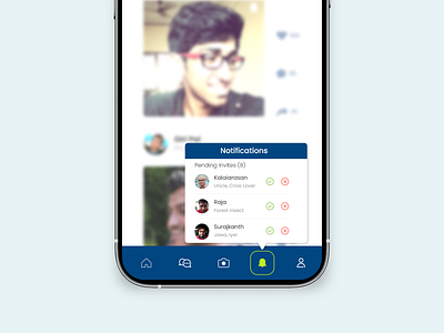 Pending Invitation app design ui ux