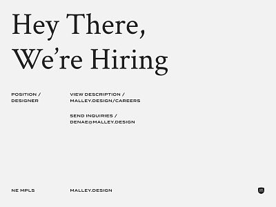 Designer brand career design digital job