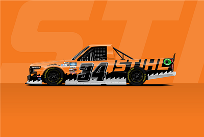 STIHL NASCAR Truck Paint Concept automotive car chainsaw livery paint job racing racing car stihl truck