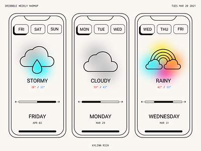 WEATHER APP MOCKUP app app design app designer minimal app mobile app mobile app design mobile ui mobile uiux weekly challenge weekly warm up weeklywarmup