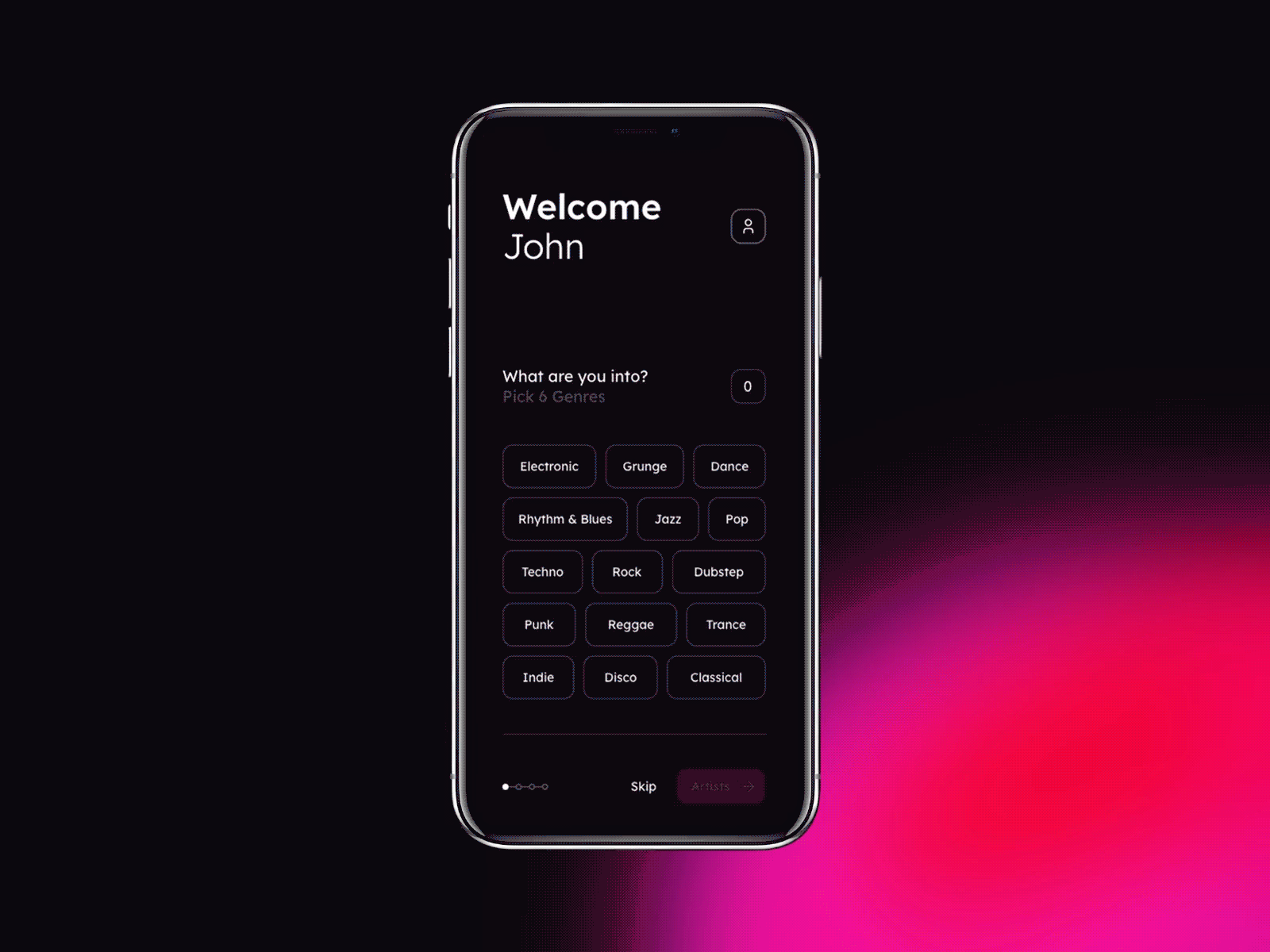 Mysic - Music app onboarding animation adobe xd app categories design mobile mockup music onboarding ui ux design