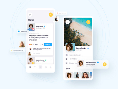 Circle App android app app design circle community feed ios local mobile security social ui ux