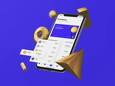 Bitfold Crypto Currency iOS Concept crypto finance ios mobile mobile app ui ui design ux web design