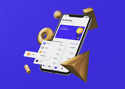 Bitfold Crypto Currency iOS Concept crypto finance ios mobile mobile app ui ui design ux web design