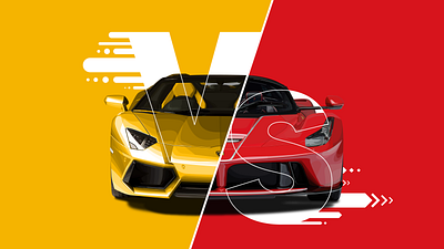 Lambo VS Ferrari adobe art arte digital car design digital art diseño illustration illustrator ilustración vector vector art