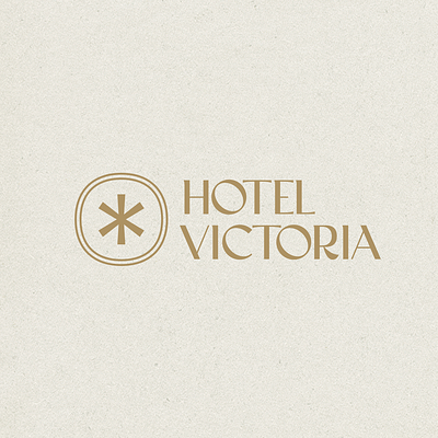 Hotel Victoria badge brand branding geometry logo logo design texture type