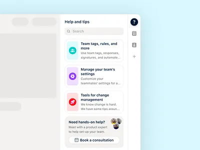 Help and tips integration 🕵🏻‍♀️ admin email front frontapp help help center integration messaging onboarding shared inbox tasks tips