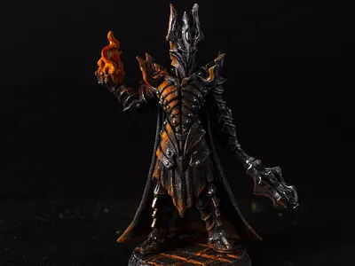 Painting Miniature - Sauron hobby lord of the rings miniature painting photography sauron