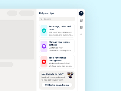 Help and tips integration 🕵🏻‍♀️ admin email front frontapp help help center integration messaging onboarding shared inbox tasks tips