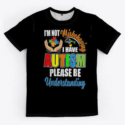 I’m Not Misbehaving I Have Autism Shirt app autism autismawareness branding community logo illustration logo neurodiversit typography ux vector web