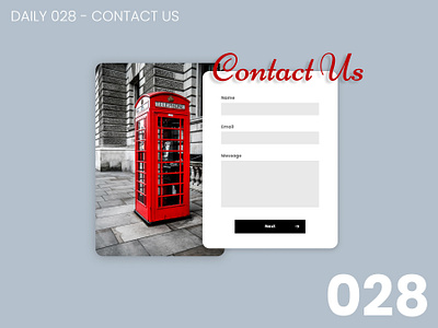 Daily UI #028 - Contact us 028 100daychallenge daily ui dailyui design ui