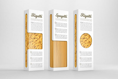 Customizable Pasta Package box design branding label packaging product package