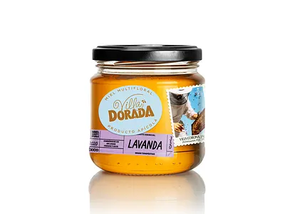 Villa Dorada / Honey packaging apicola brand design branding brando flowers graphicdesign honey lavanda logotype mexico package packagingdesign titofolio titorama