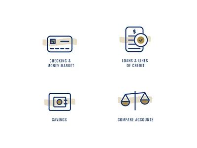 Banking Icons bank bank design bank icon banking banking website branding checking credit card design icon icon design icons illustration loans ux vector
