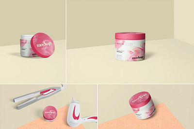 Cosmetic Packaging Mockups box design branding label packaging product package