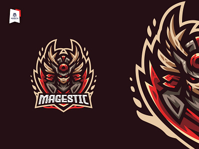 Magestic character devil logo geisha icon japanese japanese culture logo sports logo vector