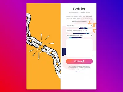 Web Form: Radikkal UI app design pwa ui ui design uidesign uiux ux web app web design