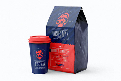 Coffee Packaging Mock-Up box design branding label packaging product package