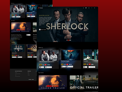 X Theater || Movie Stream Site design movie movie poster movie streaming stream site streaming ui uiux video video streaming website websites