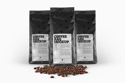 Coffee Bag Packaging Mockup box design branding label packaging product package