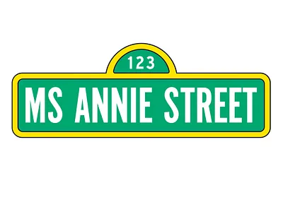 Ms Annie Street branding design logo logo design parody photoshop street sign