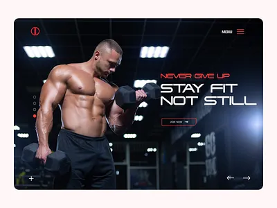 Gym Landing Page design flat ui ux web website