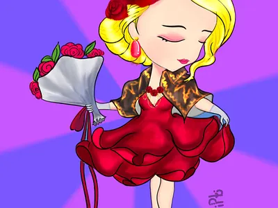 rosy chibi digitalart digitalartwork girl illustration sketchbook