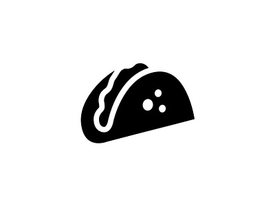 Taco food 🌮👇 art design fast food glyph graphic icon taco vector