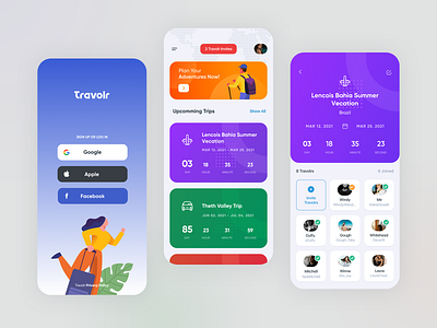 Travolr - mobile app app mobile mobile app mobile design mobile ui planner travel app ui ux