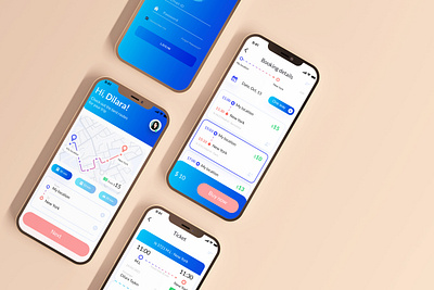 Trip app UI design. app branding design illustration ui ux vector