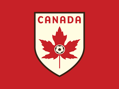 Canada National Soccer Team - Conceptual Rebrand athletics branding canada crest design fifa football logo soccer soccer kit soccer logo