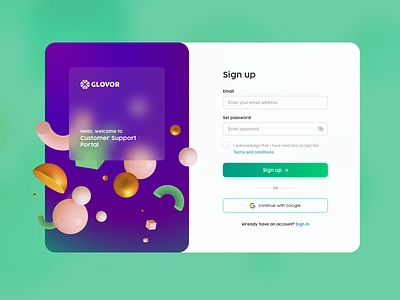 Glovor - sign up login login design login form login page login screen login ui sign in sign up ui ux webapp