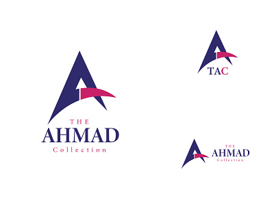 Ahmad Collection a letter logo a logo abstract clothing brand clothing label clotting logo creative creative design design illustration logo design simple typography