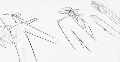 Sketches. Offbeat Estudio West Ident 2d animation art direction character character design illustration offbeatestudio