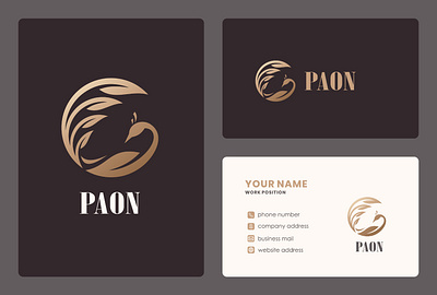 Paon Logo Design branding design illustration illustrator logo minimal typography