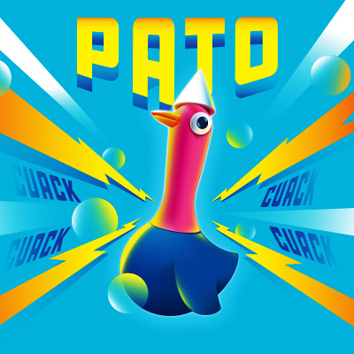 PATO character illustration vector