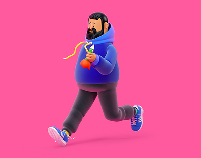 PERSONA 3d adidas originals c4d character illustration octane people render