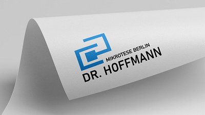 Logo for a Clinic MikroTESE in Berlin berlin logo blue logo branding and identity business cards clinic clinic logo corporate design corporate identity corporatedesign doctor logo dr logo geometric art geometric design hoffmann logo logo logo design logodesign logos logotype mikrotese logo