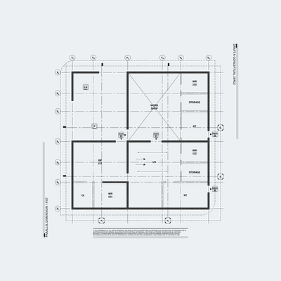 Parallel Dimension \ P.07 architecture architecture design black and white blueprint drafting grid layoutdesign minimal print design prototype