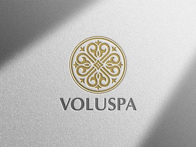 Voluspa logo branding design flat icon logo typography vector